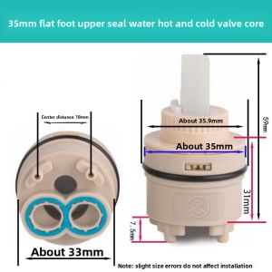 Ceramic Valve Core Kitchen Bathroom Faucet Switch Cold And Hot Water Mixer Tap Sink Universal Accessory Upwater Regulation