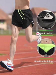 HROLRN | Running Shorts with Phone Pocket Quick Drying Inner Liner