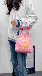 2026 Animal Series Fashion Ring Buckle Bag Knitted Bag 3D Magnetic Clasp Lunch Box Bag Handbag Suitable for Travel 手提包