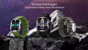 laxasfit | 2026 New Smart Watch Mens Outdoor Sports Fitness Tracker Health Monitor 2.01 Inch Support Flashlight Bluetooth Call Smart Watch