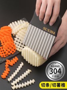 Bộ Dụng Cụ Nhà Bếp Bằng Thép Không Gỉ 304 Đa Năng Dao Cắt Khoai Tây Sóng Dụng Cụ Cắt Rau Củ Quả Dụng Cụ Nấu Ăn Phổ Biến