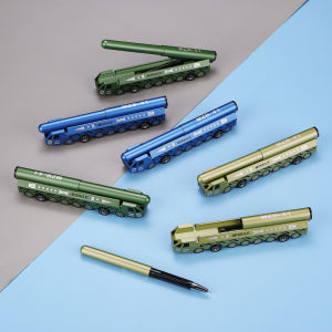 ตลกขีปนาวุธออกแบบปากกาลูกลื่นหมึกสีดํารูปทรงสร้างสรรค์ปากกาสํานักงานโรงเรียนเขียนอุปกรณ์ของขวัญเครื่องเขียนของขวัญ