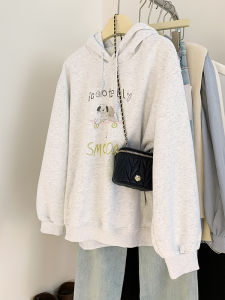 AMILUCK | Fashionable Hooded Sweatshirt With Letter Print For Women Casual Loose Comfortable Pullover Long Sleeve Autumn Top