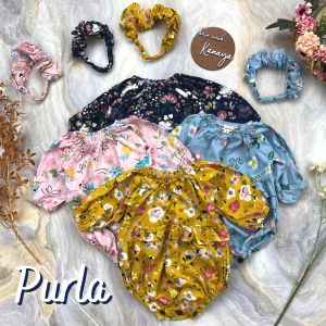 0-12 BLN JUMPSUIT BAYI PURLA BAJU BAYI PREREMPUAN INCLUDE HEADBAND by MYBEE