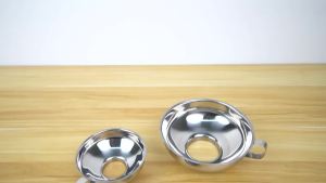 3 Phễu Đóng Hộp Miệng Rộng Bằng Thép Không Gỉ Có Thể Xếp Chồng Phụ Kiện Nhà Bếp Dùng Cho Hũ Mason 1.42/2.1 Inch Có Lưới Lọc