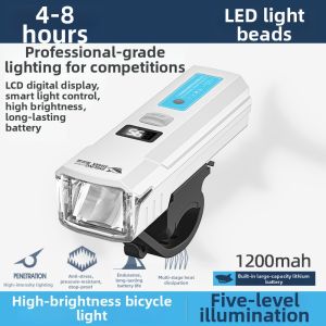 winpolar | High Beam Flashlight Solar Powered Bike Front Light