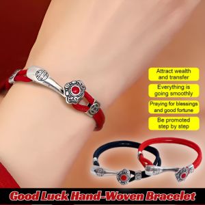 Auspicious Cloud Good Luck Bracelet Red Rope Lucky Bracelet Adjustable Couple Bracelet Gift