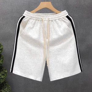 Quần Short Nam Dáng Rộng Màu Xám Nhạt Thời Trang Mùa Hè Quần Thể Thao Rộng Rãi Cỡ Lớn 300 Pound Quần Dài Năm Cỡ Mới