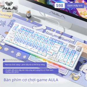 AULA | Bàn Phím Cơ Chơi Game Có Dây Đổi Được Switch S98