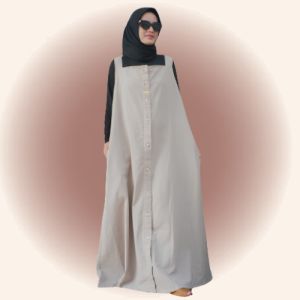 Overall korea Style Remaja Baju Kodok Wanita Terbaru 2023 Jumsuit Panjang Saku Depan Muslimah  GHEA LINEN