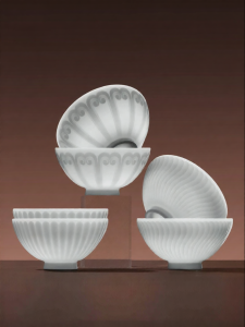 JINGDEZHEN | Translucent Glaze Porcelain Bowl White High-temperature Ceramics Simple Chinese Style Household