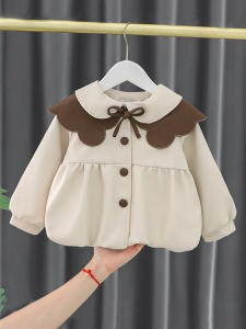 Áo Khoác Da Thời Trang Cho Bé Gái Mùa Thu Xuân Cho Bé Gái 1-3 Tuổi Áo Khoác Ngoài Công Chúa Thời Trang Thường Ngày Cho Trẻ Em