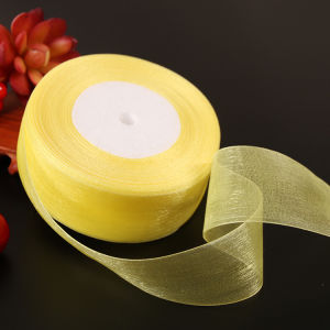 Transparent Mesh Ribbon Wedding Cake Baking Handmade DIY Christmas Decorative Butterfly Knot Ribbon Fabric Crafts Supplies