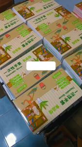 แพค 50กล่อง (10000ชิ้น) ถูกกว่า! ถุงมือแบบกล่อง 200ชิ้น ถูกเสริม ถุงมือใช้แล้วทิ้ง Food Grade Disposable Gloves