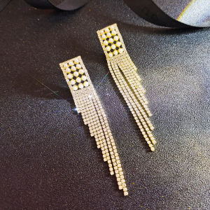 Elegant Long Tassel Silver Earrings Womens Luxury Sensation Pure Silver Dangle Earrings 2025 New Hot Unique Ear Studs