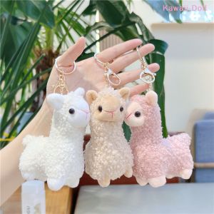 EELHOE | [DO]Cartoon Cute Alpaca Plush Pendant Creative Kawaii Doll Keychain Fashion Student Backpack Decoration Birthday Gifts[DO]