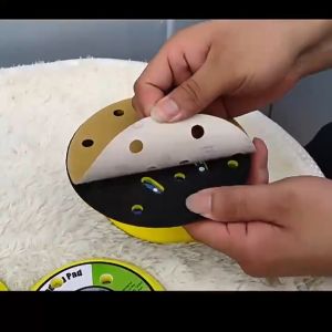 6" M8 17 Holes Backing Plate Dual Action Polisher DA Polisher Backing Plate Back Holder Velcro Pad