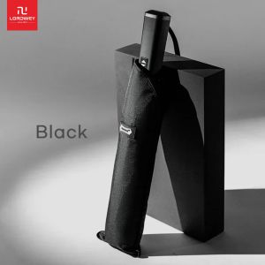 LORDWEY & ร่มกันฝนสำหรับผู้ชายกอล์ฟพับร่มใหญ่สไตล์ธุรกิจร่มอัตโนมัติขนาด135ซม. กันลมแข็งแรง8K