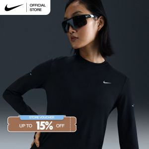 Nike Swift Womens Dri-FIT UV Long-Sleeve Crew-Neck Running Top - Black [HQ0504-010]