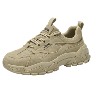 Jeep | Jeep Outdoor Casual Breathable Wear-Resistant Hiking Shoes Mens Lightweight Anti-Slip Mountain Climbing Shoes Comfortable Shock-Absorption