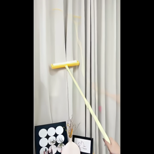 24cm Telescopic Lint Roller Wide Sticky Hair Remover 180° Rotating Dust Cleaner w Cover Box Sofa Bed Curtain
