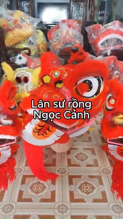 Đầu lân sư tử lớn size 70cm Đầu lân sư rồng lớn
