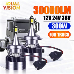 24V Led Truck 300W H7 H4 H11 Headlights H1 H8 H9 HB3 HB4 9005 9006 9012 Led Auto Lamps 30000LM LED Tuck Light Bulbs 12V 24V 36V