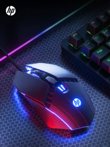 HP | Chuột Có Dây Phím Bấm Siêu Êm Mắt Đọc FPS Chuẩn Xác