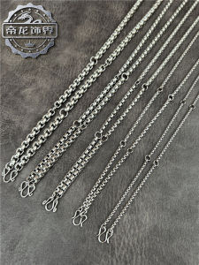 Minimalist Six Lanyard Amulet Chain Titanium Steel Pendant Necklace Stylish Men Trendy Original Fashion Accessories More than Buckle and Chain
