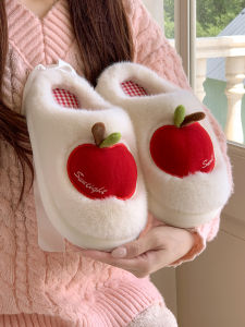 Dép Đi Trong Nhà Bằng Vải Cotton Cho Cặp Đôi Mùa Đông Ấm Áp Dễ Thương Thoải Mái Cho Nữ Dùng Trong Nhà