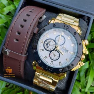 Jam Tangan Mirete Original 2 Tali PROMO || Tanggl Hari Aktif Besi Stainlees Anti Karat Import || Jam Tangan Pria Sporty Mirete Original 2 Tali ||  Tahan Air REALPICK Sesuai Di Vidio || Jam Tangan Pria Anti Air MIRETE ORIGINAL
