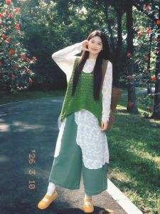 XUECAIQI | Spring Korean Style Layered Loose Fit 3-Piece Set