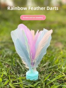 SHENWO | Rainbow Feather Shuttlecock for Children and Adults