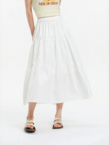 Semir | Elegant Versatile Summer White A-line Skirt