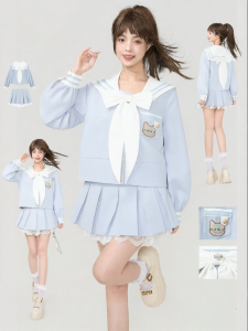 KEIKO | Bộ Đồ Thu Phong Cách Học Sinh Hải Quân