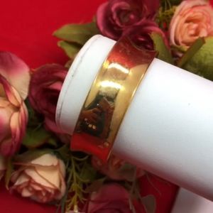 กำไลซี ทองเหลืองเงา ไม่ชุบทอง งานดิบ ฟรีไซส์ ใส่ในชีวิตประจำวันได้ รูปถ่ายจากสินค้าจริง พร้อมส่ง