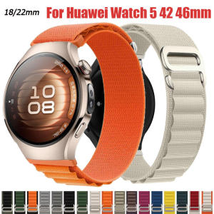18/22MM Alpine Loop Nylon Strap For Huawei Watch 5 46mm 42mm Adjustable Bracelet For Huawei GT5/GT4 41mm Garmin Venu 3S/Venu 2S