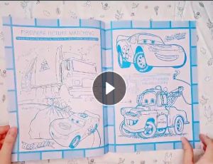 Children activity sticker coloring book game book activity book ABC fun education book / coloring for kids age above 2