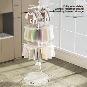 Folding Outdoor Indoor Baby Clothing Drying Rack