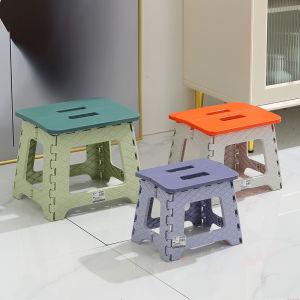 Foldable Stool Portable Home Maza Outdoor Camping Simple Plastic Small Bench Adult and Children Seat Short Stool
