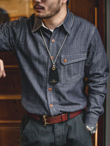 MADEN | American Vintage Western Denim Shirt Lightweight
