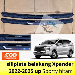 sillplate belakang Xpander 2022 2024 2025 sporty hitam list chrome