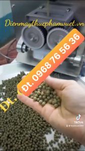 Máy làm trân châu tươi Máy làm trân châu khoai dẻo tự động hoàn toàn công suất lớn 2 line 20-50kg/h