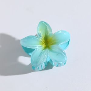 2026 New 3 Inch Gradient Flower Hair Claw For Women Elegant Resin Floral Hair Clip Fresh Sweety Flower Gripper Girls Hair