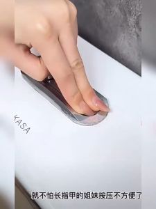 Heart Shaped Toilet Button Water Press Flush Button Multifunction Cabinet Drawer Adhesive Plastic Presser