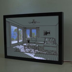 Light Painting Art Light Frame Art Lukisan Nyala Custom