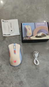 [Local Stock]XYH52 Wireless Bluetooth 2.4G Dual-Mode Mouse RGB Light Rechargeable 3 DPI Office Gaming Mouse