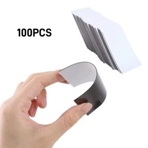 20/50Sheets Self Adhesive Magnetic Business Cards Peel and Stick Magnet Stickers for Business Professionals 50x20mm