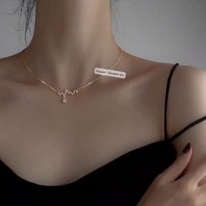 KALUNG TITANIUM DETAK 02 PERMATA PERHIASAN ANTI KARAT & ANTI LUNTUR (COD)