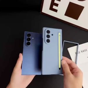 szhaiyu | Shockproof Matte Solid color Phone Case For Samsung Galaxy Z Fold 8 7 6 5 4 Ultra with S Pen Slot Stylus Protection Hard Cover